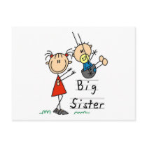 Big Sister with Little Brother Tshirts and Gifts postcards