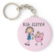 Big Sister with Little Sister T-shirts and Gifts Keychain