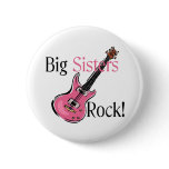 Big Sisters Rock Pinback Button