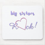 Big Sisters Rock Heart Mousepads