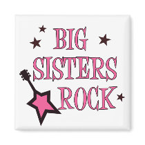 Big Sisters Rock magnets