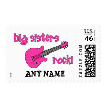 Big Sisters Rock! with Pink Guitar Stamps
