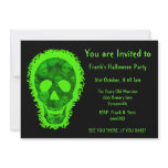 Big Skull Green 'You are Invited' invitation
