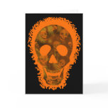 Big Skull Orange  'Happy Halloween' card