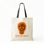Big Skull Orange 'Trick or Treat?' bag