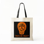 Big Skull Orange 'Trick or Treat?' bag