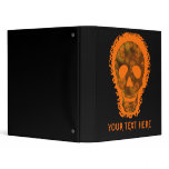 Big Skull Orange 'Your Text Here' binder