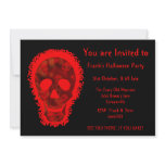 Big Skull Red 'You are Invited' invitation