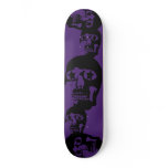 Big Skulls Purple Skateboard