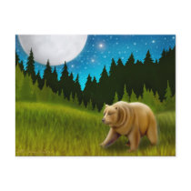 Big Sky Grizzly Postcard