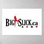 Big Slick Poker Poster - White