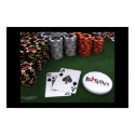 Big Slick - Spades w\BigSlick Dealer Button posters