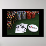Big Slick - Spades w\BigSlick Dealer Button Print