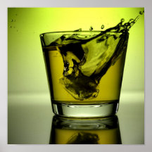 Big Splash in yellow Poster