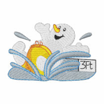 Big Splash Snowman embroidered shirts by ZazzleEmbroidery Big Splash Snowman embroidered shirts