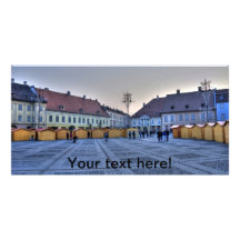 Big Square, Sibiu Custom Photo Card