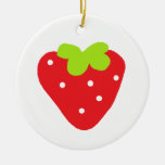 Big Strawberry Christmas Ornaments