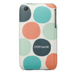 Big Summer Dots Personalized iPhone 3 Case