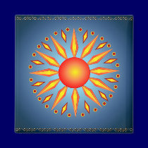 Big Summer Solstice Sun Magnet