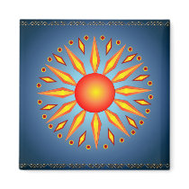 Big Summer Solstice Sun Magnet