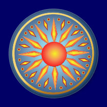 Big Summer Solstice Sun Magnet