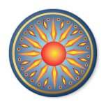 Big Summer Solstice Sun Magnet