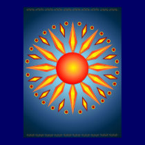 Big Summer Solstice Sun Poster posters