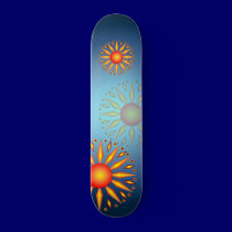 Big Summer Solstice Sun Skateboard