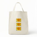 Big Sunflower Organic Grocery Bag