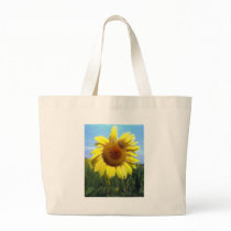 Big Sunflower Tote bags