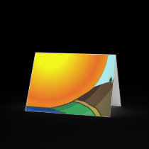 Big Sunrise Greeting Card cards