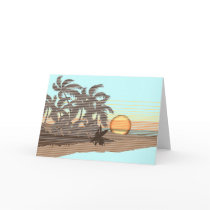 Big Sunset Greeting Cards