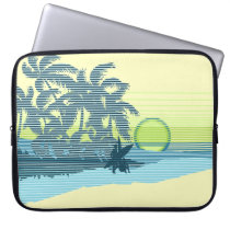 Big Sunset Hawaiian Neoprene Wetsuit Laptop Sleeves