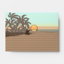 Big Sunset Hawaiian Stationary Envelopes