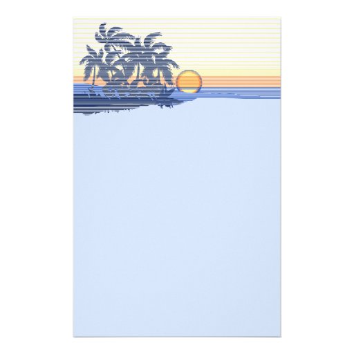 Big Sunset Hawaiian Stationary Stationery | Zazzle