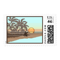 Big Sunset Postage Stamps