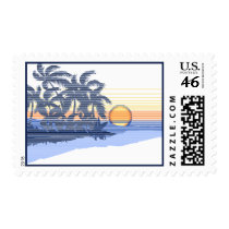 Big Sunset Postage Stamps