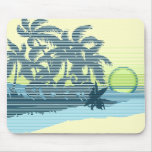 Big Sunset Teal Mousepad