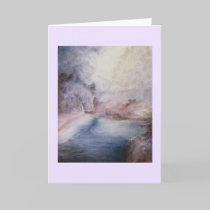 Big Sur Waterfall in Fog cards by KKEAN Big Sur Waterfall in Fog cards