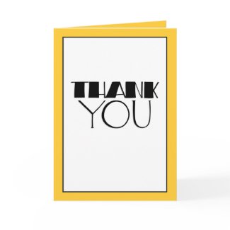 Big Thank You black Card card
