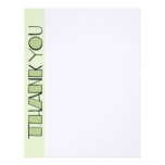 Big Thank You green Letterhead
