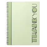 Big Thank You green Notebook