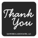 Big Thank You in cursive business etiquette sticker