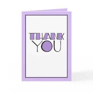 Big Thank You purple Card card