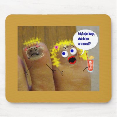 big toe mouse pad by JBPEANUT
