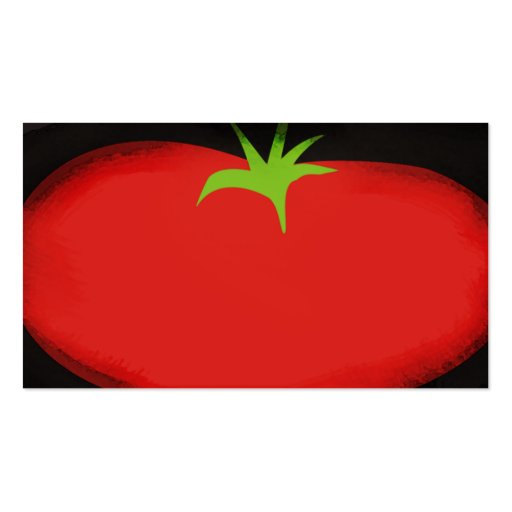 Big tomato fruit vegetable business card (front side)