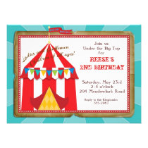 Big Top Circus Invitation