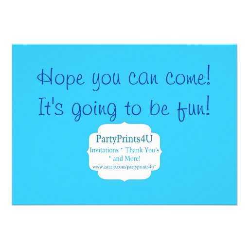 Big Top n Balloons Carnival Circus Birthday Party Custom Invites