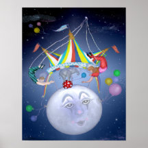 Big Top on a Little Blue Moon Poster