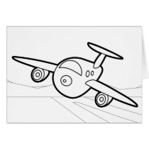 Big Toy Plane-B & W cards